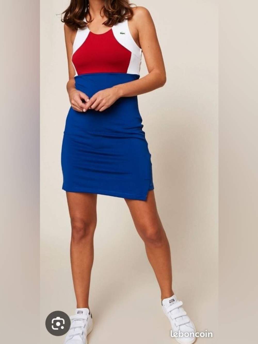 Lacoste Sport Sleeveless Colorblock Tennis Dress, sz 38/6